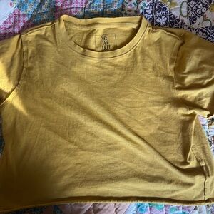 We the free mustard crop top